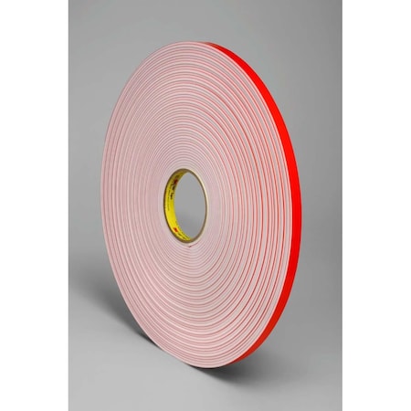 3M Vhb Tape 4959F, White, 1/2 In X 36 Yd, 120 Mil, Film Liner 7010334366